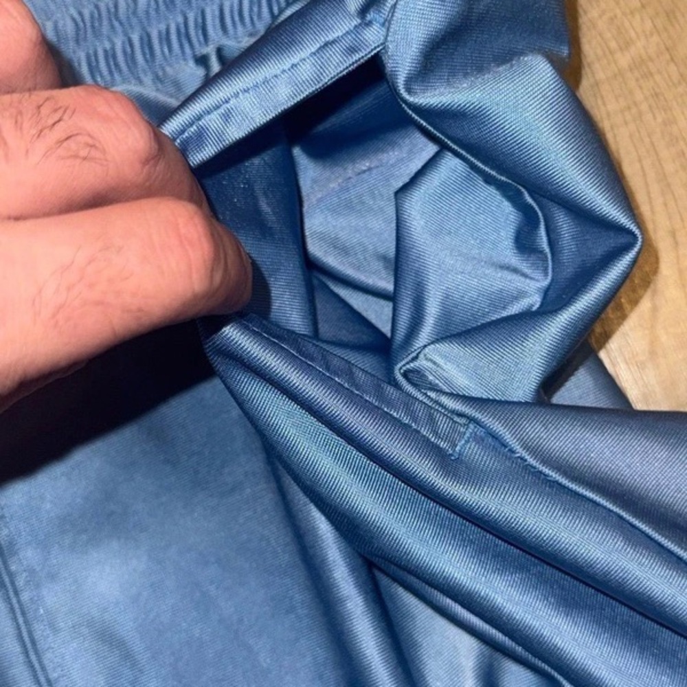 And1 Light Blue Mesh Drawstring Athletic Shorts - Picture 4 of 5